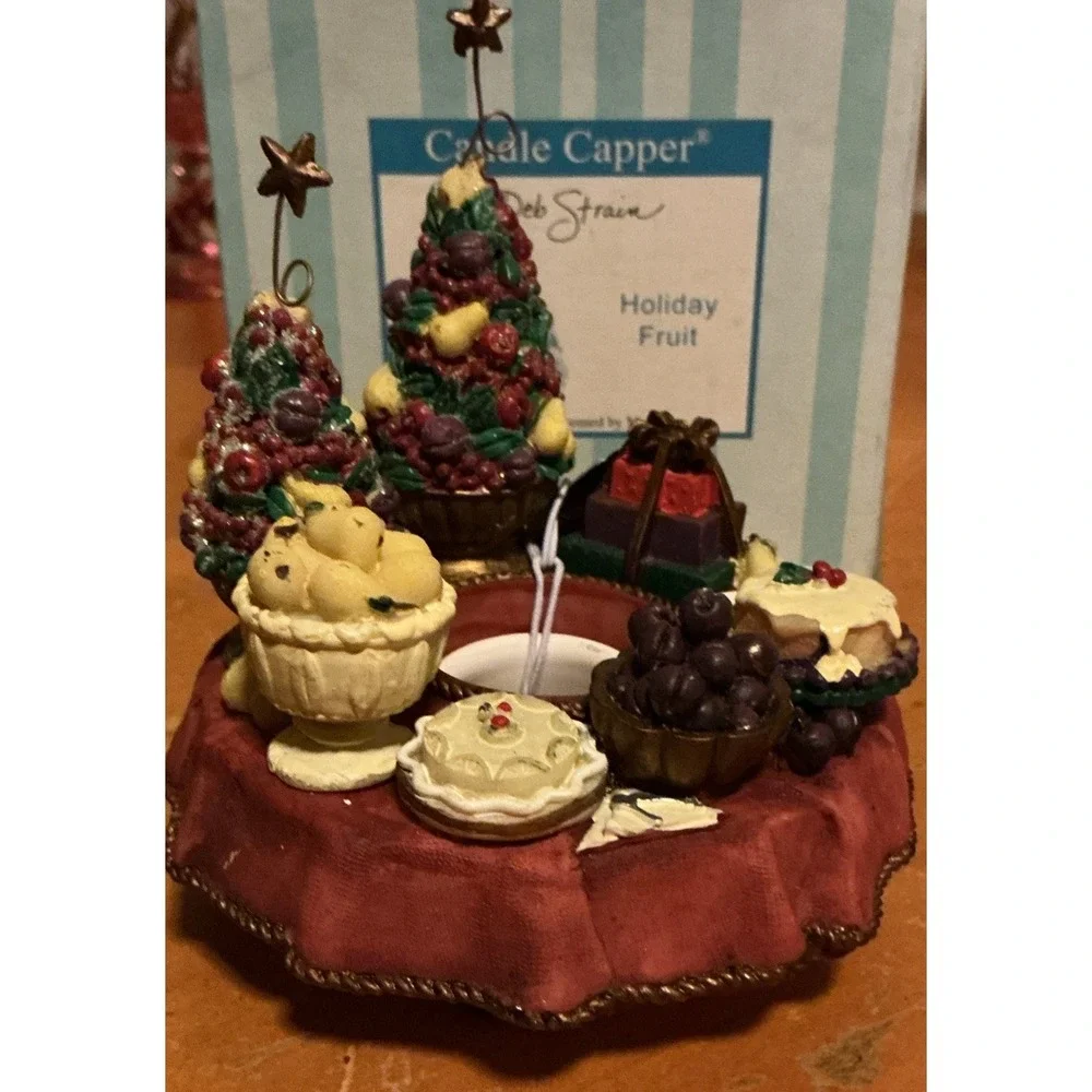 Candle‎ Cappers Candle Jar Topper Holiday Christmas Vintage Unique